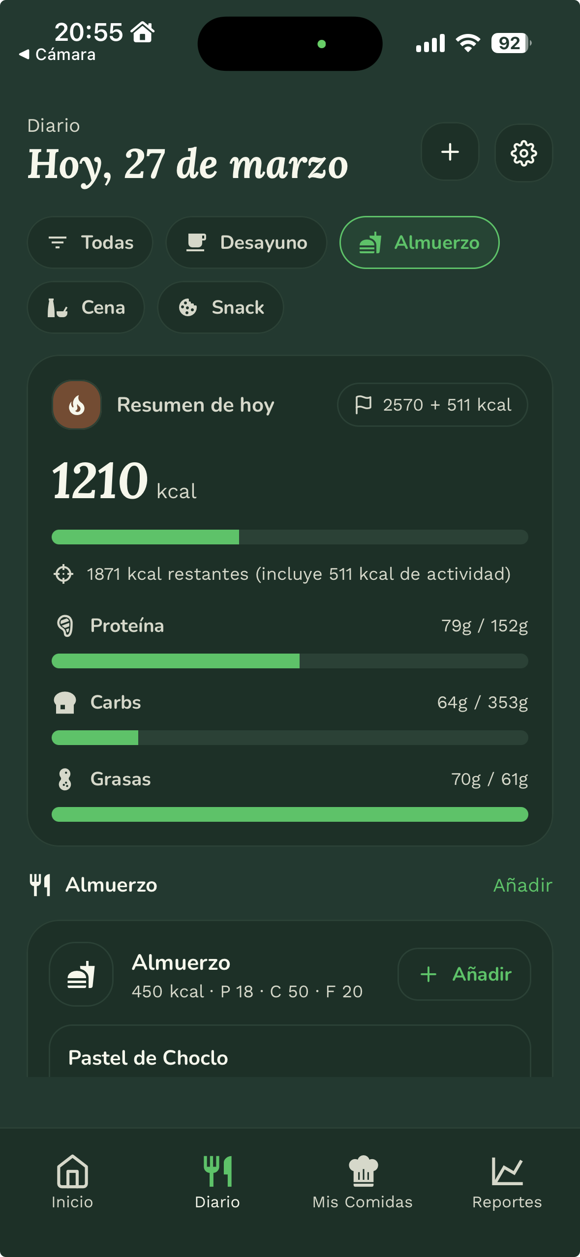 ContaMacros diario de macros
